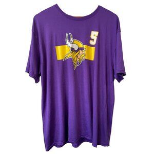 NFL Team Apparel Athletic T Shirt Bridgewater Short Sleeve Purple Athleisure